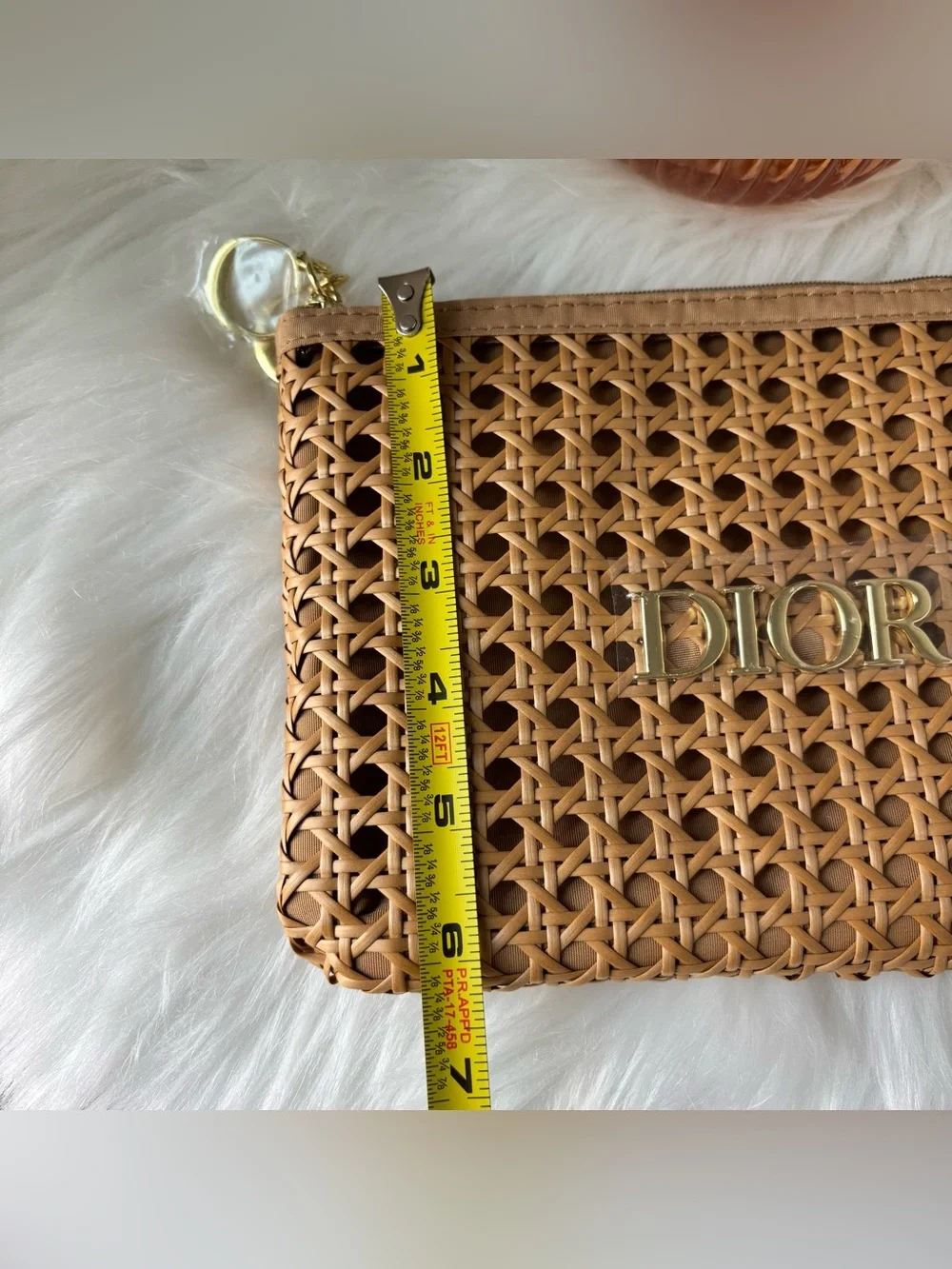 DIOR Beauty GWP Raffia Pouch 2026 Summer Rattan Cosmetic pouch beige New